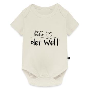 Bester Bruder der Welt - Baby Premium Kurzarmbody - Naturweiß - Vorne