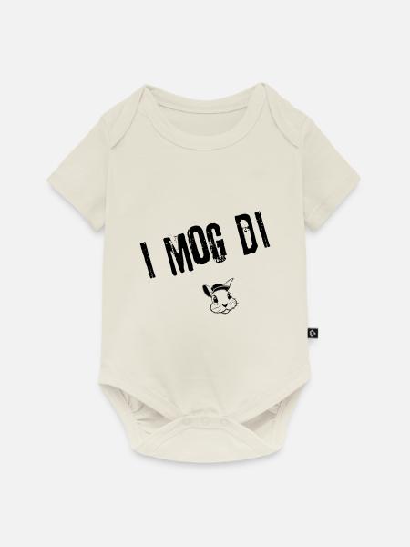 I_Mog_Di_Style | Redewendung - Baby Premium Kurzarmbody - Naturweiß