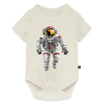 Man in the Moon - Comic - Baby Premium Kurzarmbody - Naturweiß - Vorne