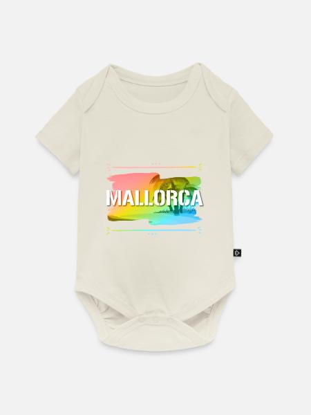 Mallorca - Baby Premium Kurzarmbody - Naturweiß