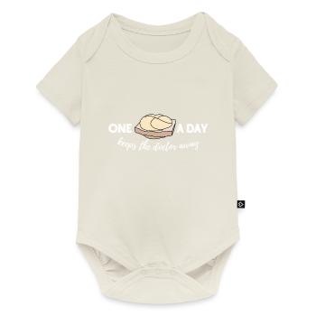 One Leberkassemmel a day keeps the doctor away - Baby Premium Kurzarmbody - Naturweiß - Vorne
