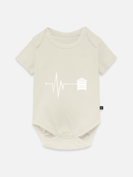 Honig Puls - Baby Premium Kurzarmbody - Naturweiß