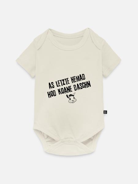 Das letzte Hemad Style | Redewendung - Baby Premium Kurzarmbody - Naturweiß