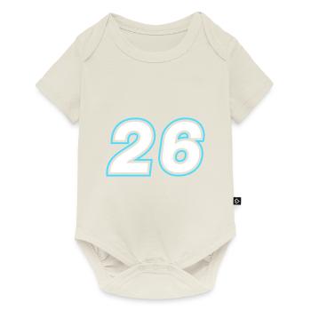 26 nombre symbole - Body à manches courtes Premium Bébé - blanc cassé - Devant