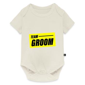 Mariage de l’équipe Groom Dicton - Body à manches courtes Premium Bébé - blanc cassé - Devant
