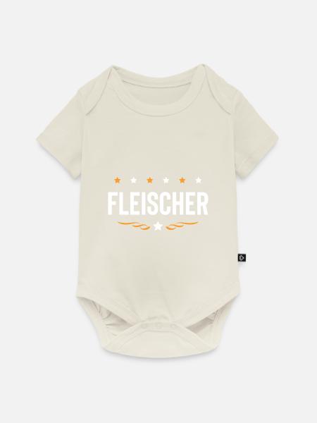 Fleischer Beruf - Baby Premium Kurzarmbody - Naturweiß
