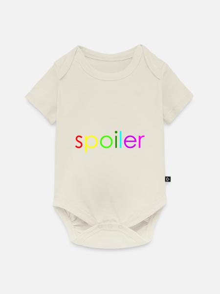 Spoiler - Baby Premium Kurzarmbody - Naturweiß