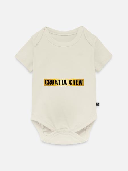 Croatia Crew - Baby Premium Kurzarmbody - Naturweiß