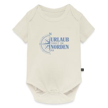 Urlaub fängt im Norden an - Baby Premium Kurzarmbody - Naturweiß - Vorne