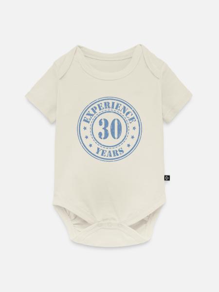 30 Jahre Erfahrung - Baby Premium Kurzarmbody - Naturweiß