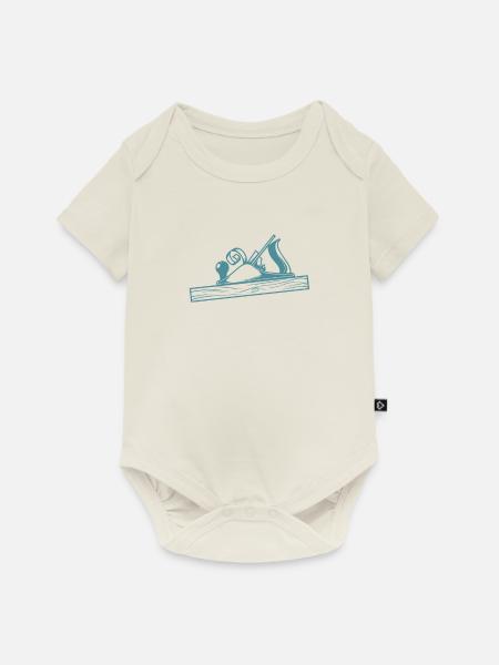 Schreiner Hobel Design - Baby Premium Kurzarmbody - Naturweiß