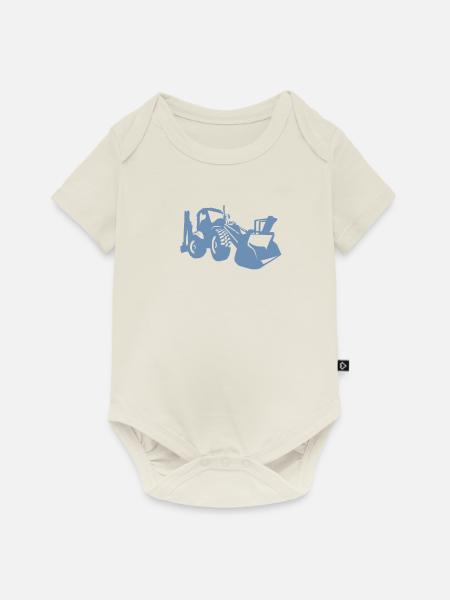 Baggerfahrer Radlader Bagger - Baby Premium Kurzarmbody - Naturweiß
