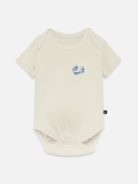 Schweißer Design Schweißer Pocket - Baby Premium Kurzarmbody - Naturweiß