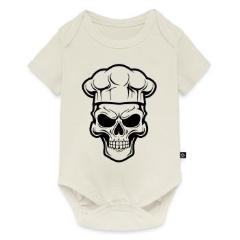Chef Squelette - Body à manches courtes Premium Bébé - blanc cassé - Devant