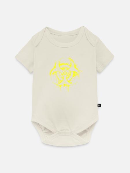 biogefahr biohazard zombie halloween - Baby Premium Kurzarmbody - Naturweiß