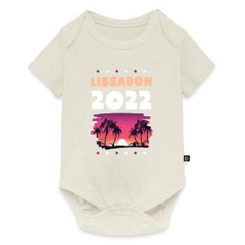 Lissabon 2022 - Baby Premium Kurzarmbody - Naturweiß - Vorne