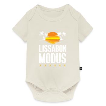 Mode Lisbonne - Body à manches courtes Premium Bébé - blanc cassé - Devant