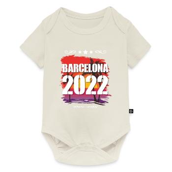 Barcelona 2022 - Baby Premium Kurzarmbody - Naturweiß - Vorne