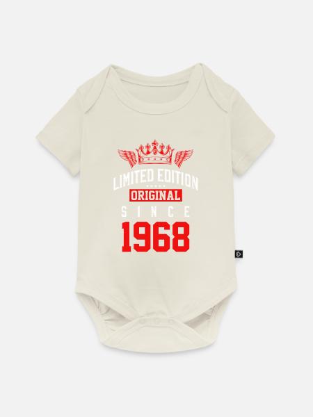 1968 limited edition - Baby Premium Kurzarmbody - Naturweiß