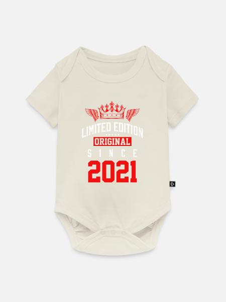2021 limited edition - Baby Premium Kurzarmbody - Naturweiß