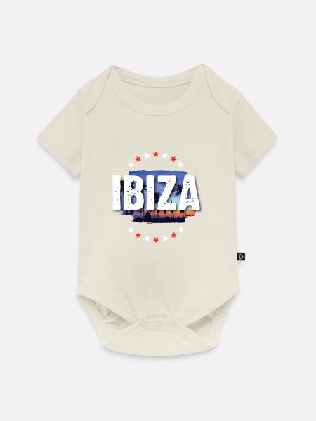 Ibiza - Baby Premium Kurzarmbody - Naturweiß