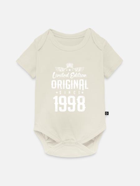 1998 limited edition - Baby Premium Kurzarmbody - Naturweiß