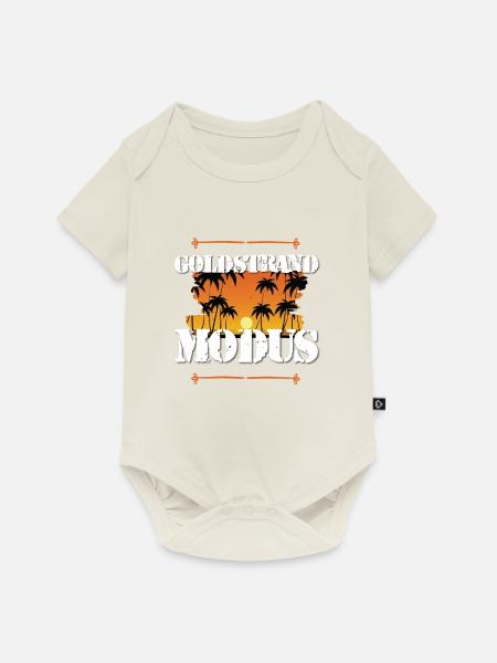 Goldstrand Modus - Baby Premium Kurzarmbody - Naturweiß