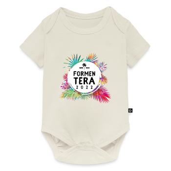 Formentera 2022 Coloré - Body à manches courtes Premium Bébé - blanc cassé - Devant
