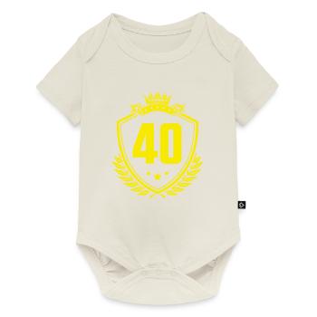 40 Nombre d’armoiries - Body à manches courtes Premium Bébé - blanc cassé - Devant