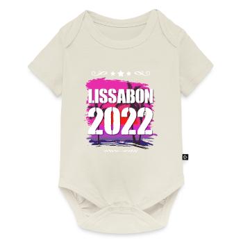 Lissabon 2022 - Baby Premium Kurzarmbody - Naturweiß - Vorne