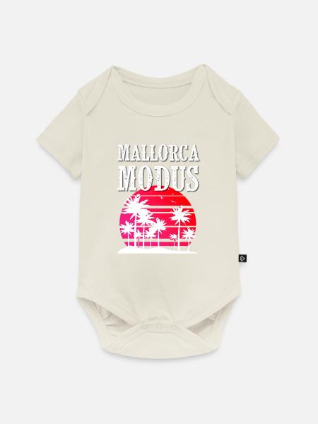 Mallorca Modus - Baby Premium Kurzarmbody - Naturweiß