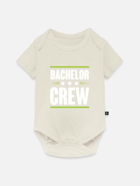 Bachelor Crew - Baby Premium Kurzarmbody - Naturweiß