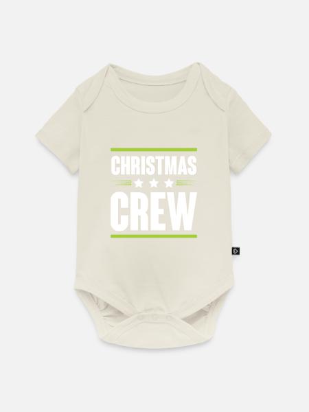 Christmas Crew - Baby Premium Kurzarmbody - Naturweiß