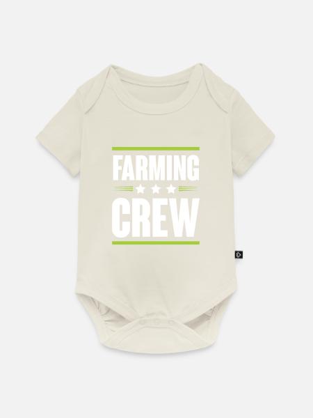 Farming Crew - Baby Premium Kurzarmbody - Naturweiß