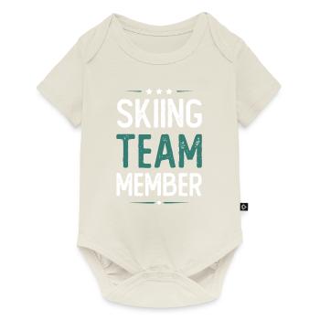 Équipe de ski - Body à manches courtes Premium Bébé - blanc cassé - Devant