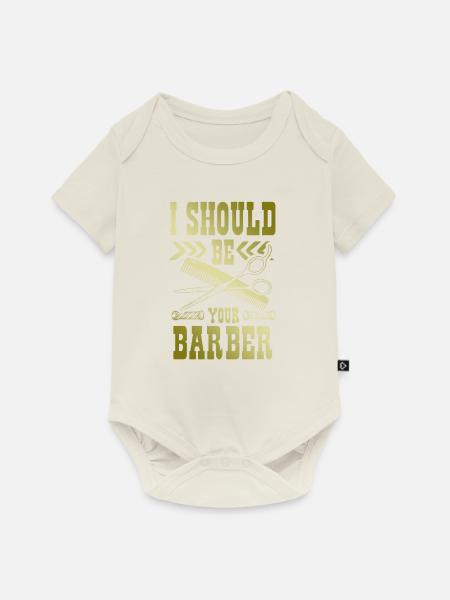 Barber friseur - Baby Premium Kurzarmbody - Naturweiß