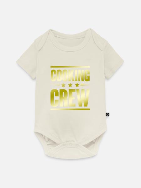 Cooking Crew - Baby Premium Kurzarmbody - Naturweiß