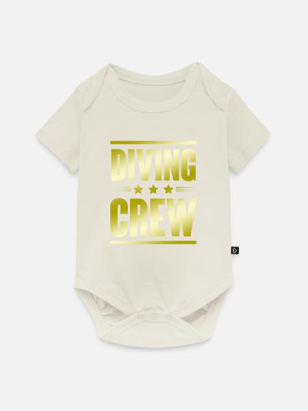 Diving Crew - Baby Premium Kurzarmbody - Naturweiß