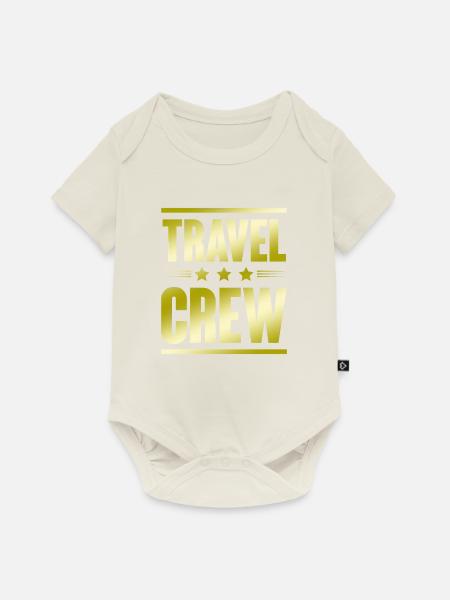 Travel Crew - Baby Premium Kurzarmbody - Naturweiß