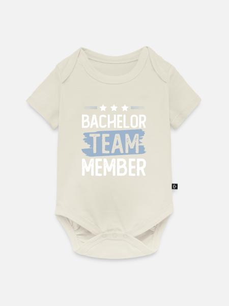 Bachelor Team - Baby Premium Kurzarmbody - Naturweiß