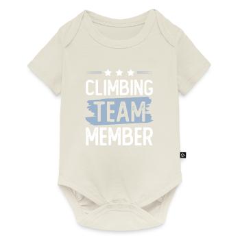 Climbing Team - Baby Premium Kurzarmbody - Naturweiß - Vorne