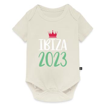 Ibiza 2023 - Body à manches courtes Premium Bébé - blanc cassé - Devant