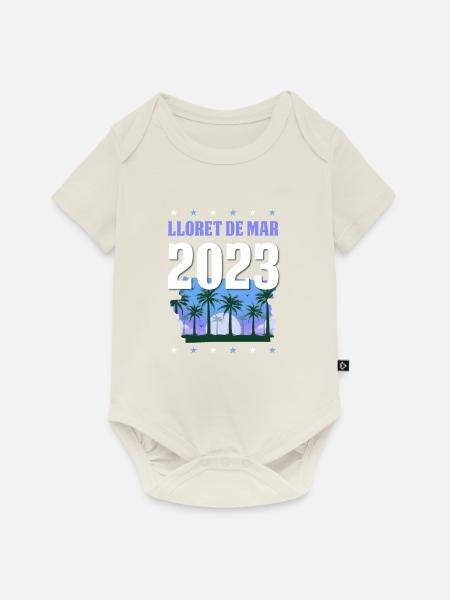 Lloret De Mar 2023 - Baby Premium Kurzarmbody - Naturweiß
