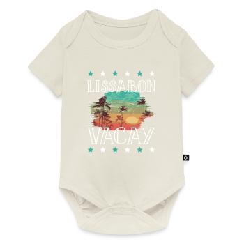 Lissabon Urlaub - Baby Premium Kurzarmbody - Naturweiß - Vorne