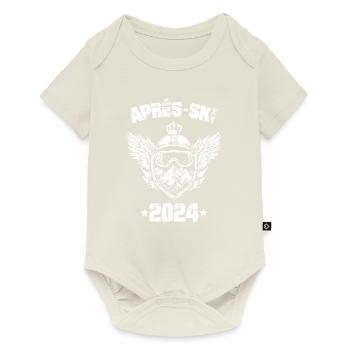 Après Ski 2024 Party Motto Saying - Baby Premium short-sleeve bodysuit - off white - Front