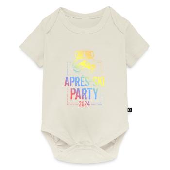 Après Ski 2024 Mountains Ski Goggles Colorful - Baby Premium short-sleeve bodysuit - off white - Front