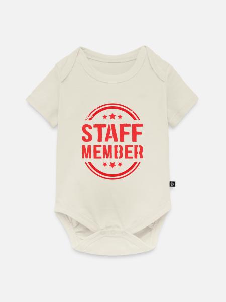 Staff Mitglied - Baby Premium Kurzarmbody - Naturweiß