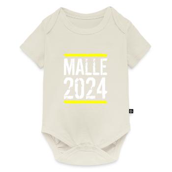 Malle 2024 - Body à manches courtes Premium Bébé - blanc cassé - Devant