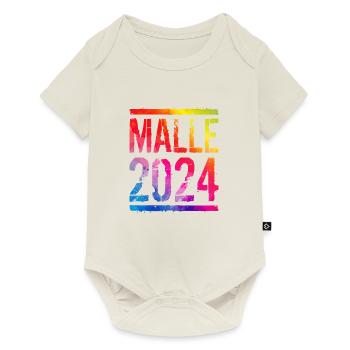 Malle 2024 Vacances colorées - Body à manches courtes Premium Bébé - blanc cassé - Devant