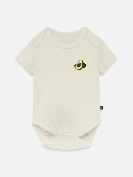 Advocado - Baby Premium Kurzarmbody - Naturweiß